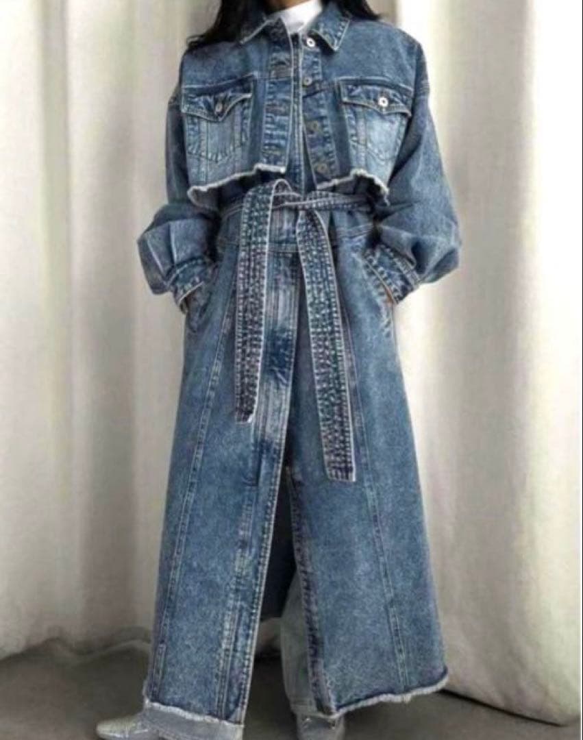 み*か様 MANY WAY VERSATILE DENIM COAT AMERI