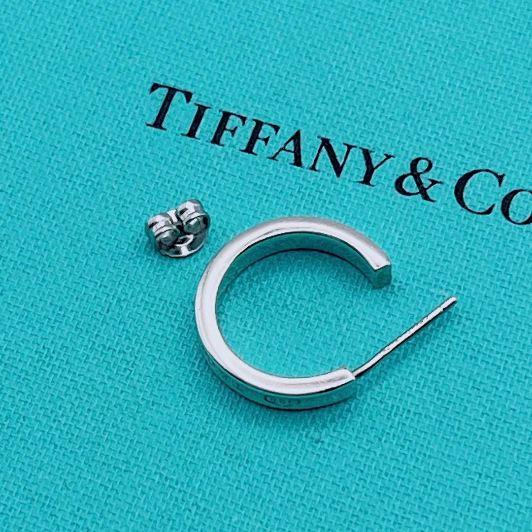 Tiffany & Co. ピアス　ナロー　フープ　1837 シルバー　片耳