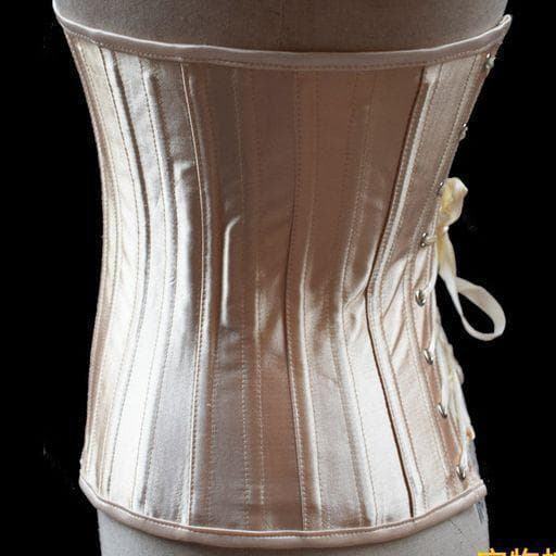 サイズL シャンパン 24本強化スチールボーン アンダーバスト コルセット