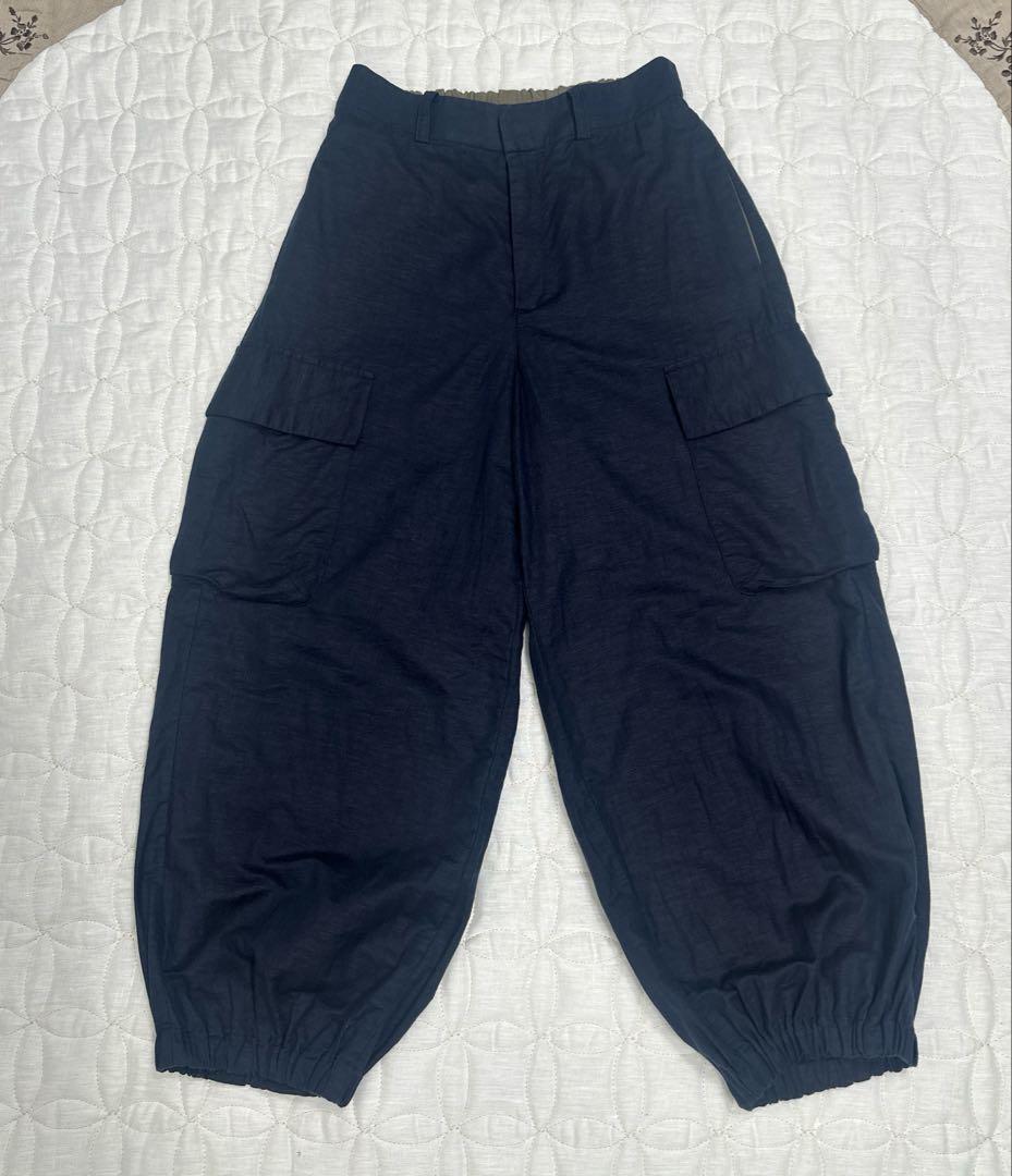 今季発売中 パラスパレス 綿麻シーチング　カーゴイージーパンツ Ｍ