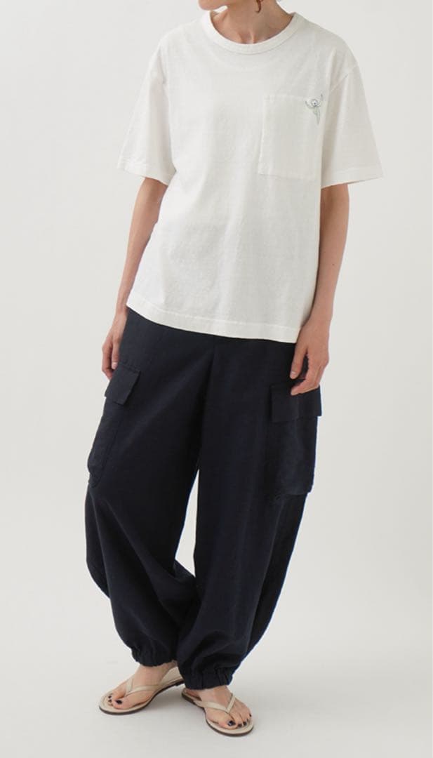 今季発売中 パラスパレス 綿麻シーチング　カーゴイージーパンツ Ｍ