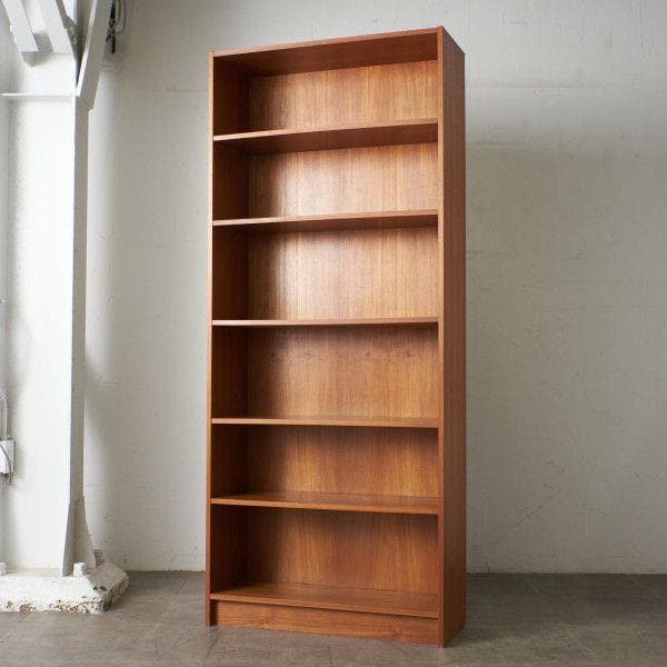 85675★イギリス ヴィンテージ ブックシェルフ チーク 本棚 ブックケース