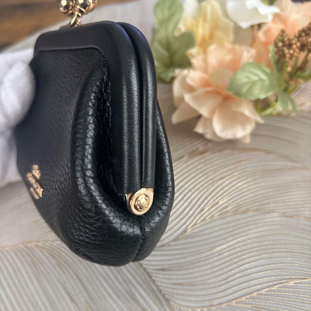COACH ブラック がま口ケース