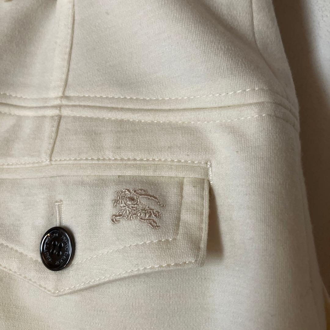 Burberry BLUELABELホワイト ハイウエスト ショートパンツ