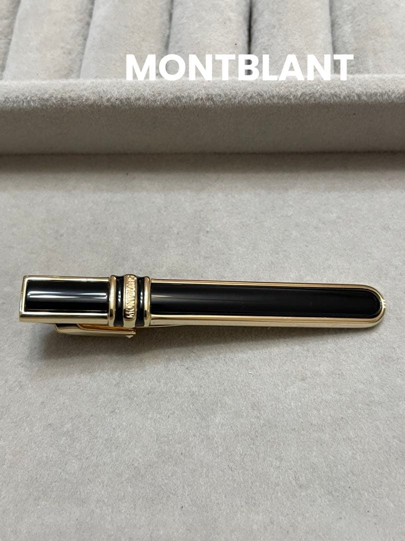 美品　MONTBLANT タイピン　オニキス　 モンブラン