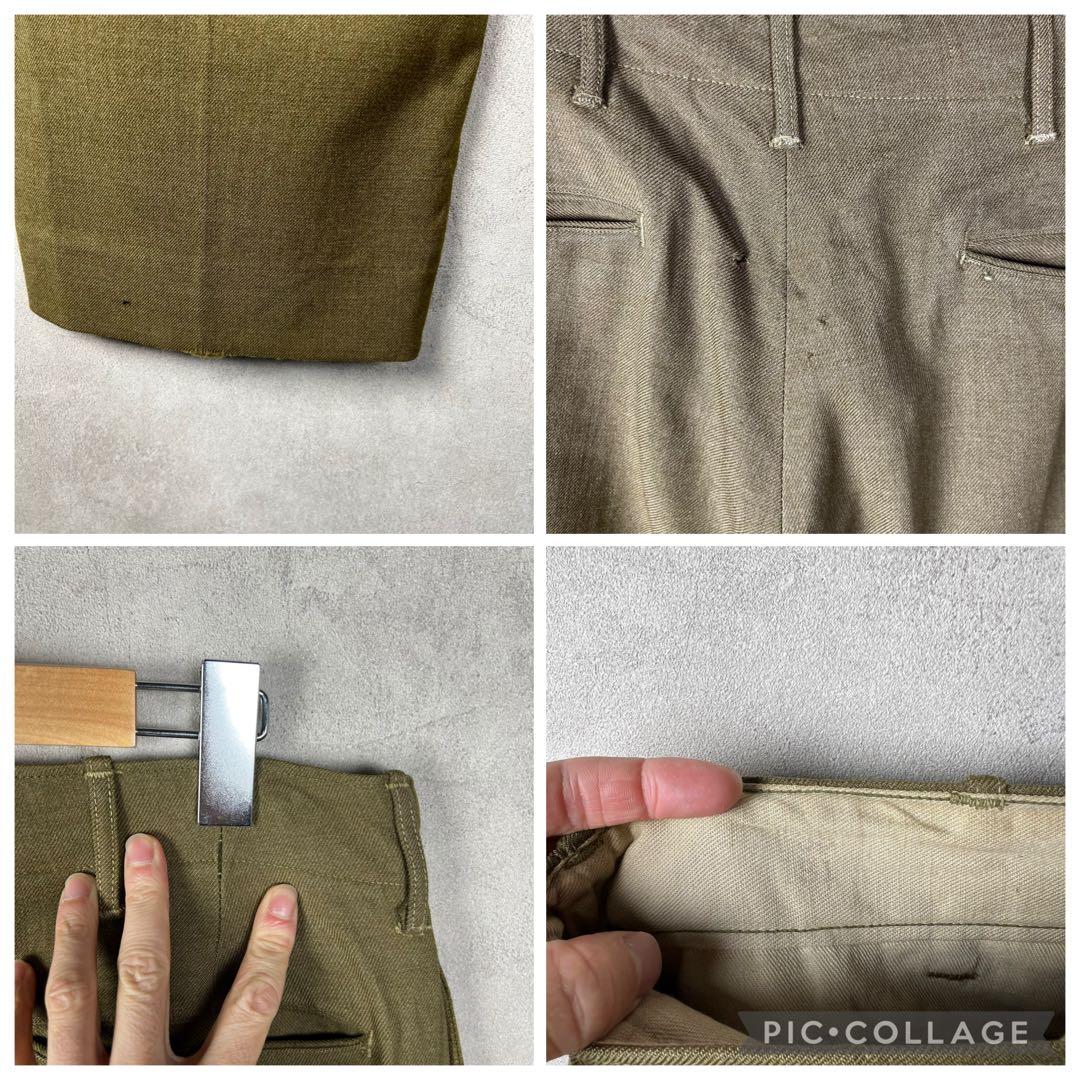 40s US ARMY 米軍実物 M37 ウールトラウザーズ vintage