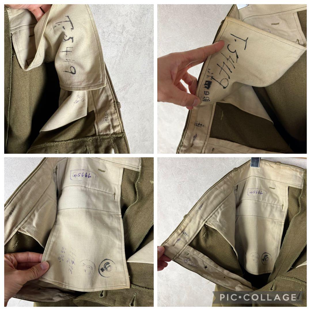 40s US ARMY 米軍実物 M37 ウールトラウザーズ vintage