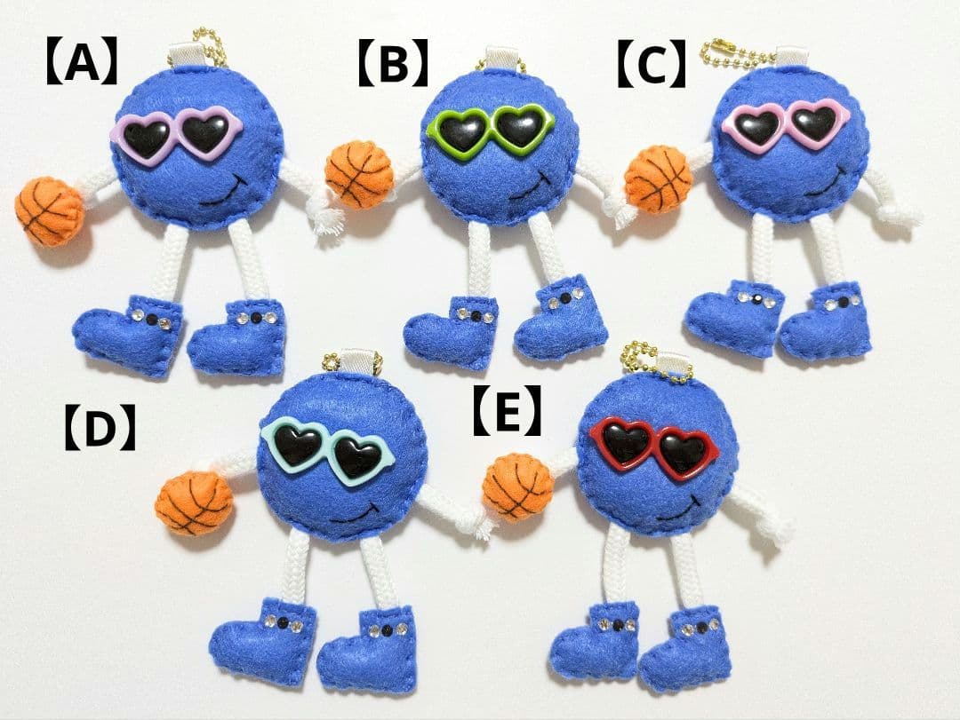 【完成品】ハンドメイド バスケットボール フェルト お守り 部活お守り 28個