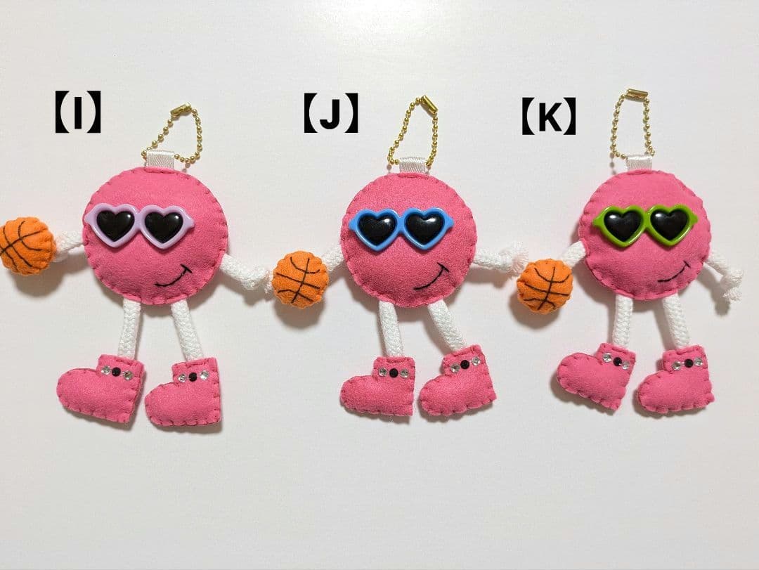 【完成品】ハンドメイド バスケットボール フェルト お守り 部活お守り 28個