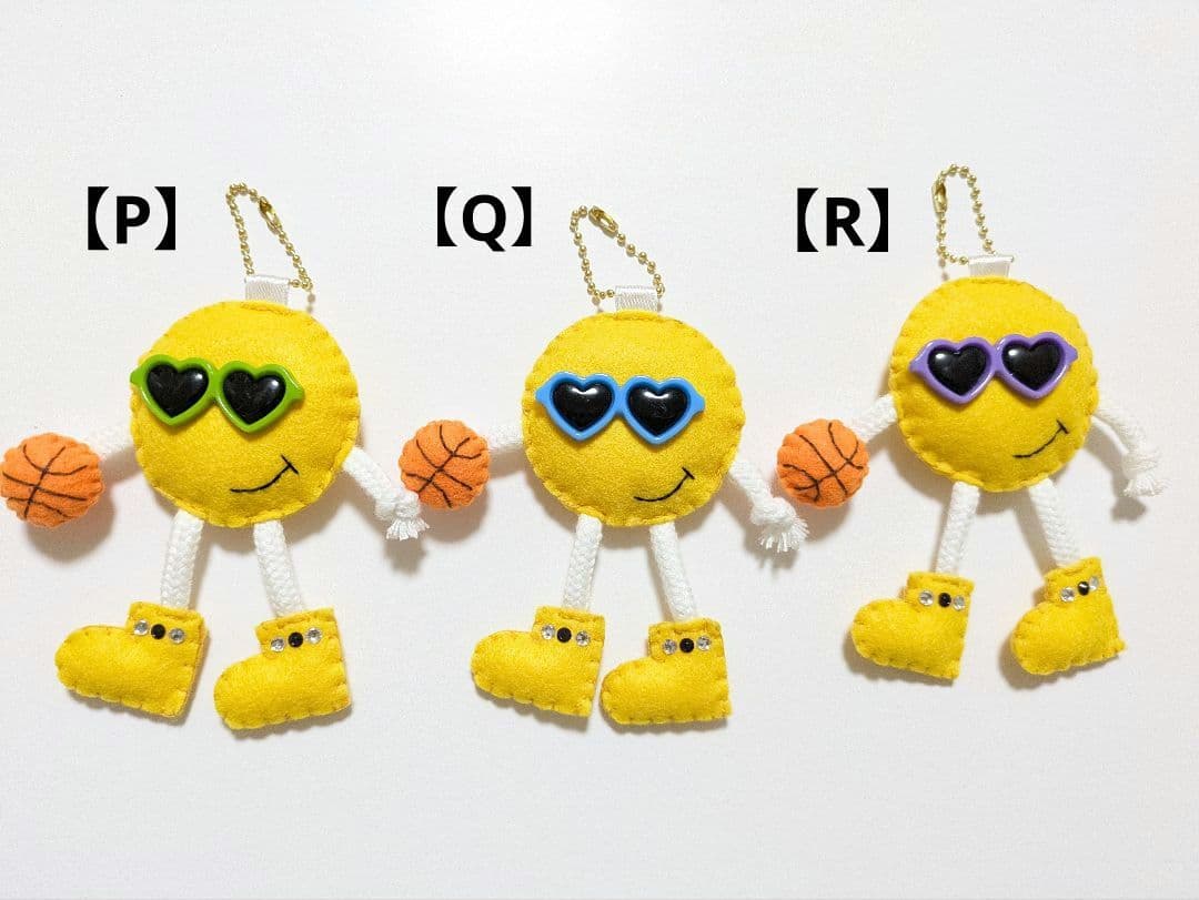 【完成品】ハンドメイド バスケットボール フェルト お守り 部活お守り 28個