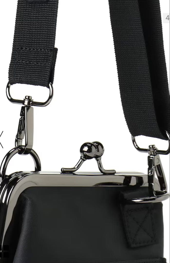 Ground Y ブラック ショルダーバッグ　がま口　ブラック