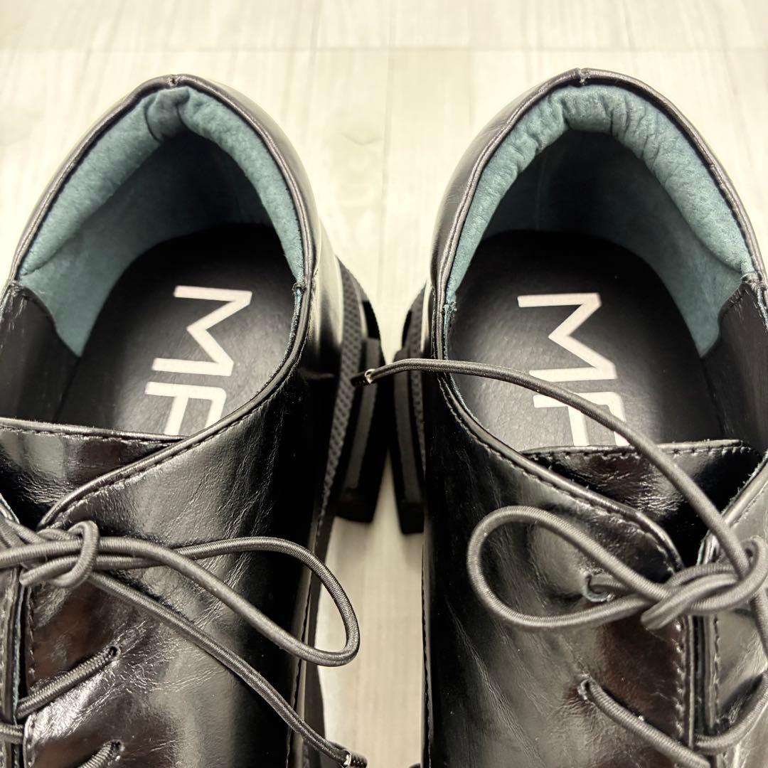 定番✨MANA✨厚底レースアップシューズ 24.5㎝ ブラック