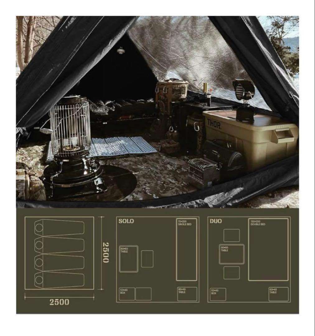 camvil ケムビル　Aテント　ブラック　軍幕　TPU