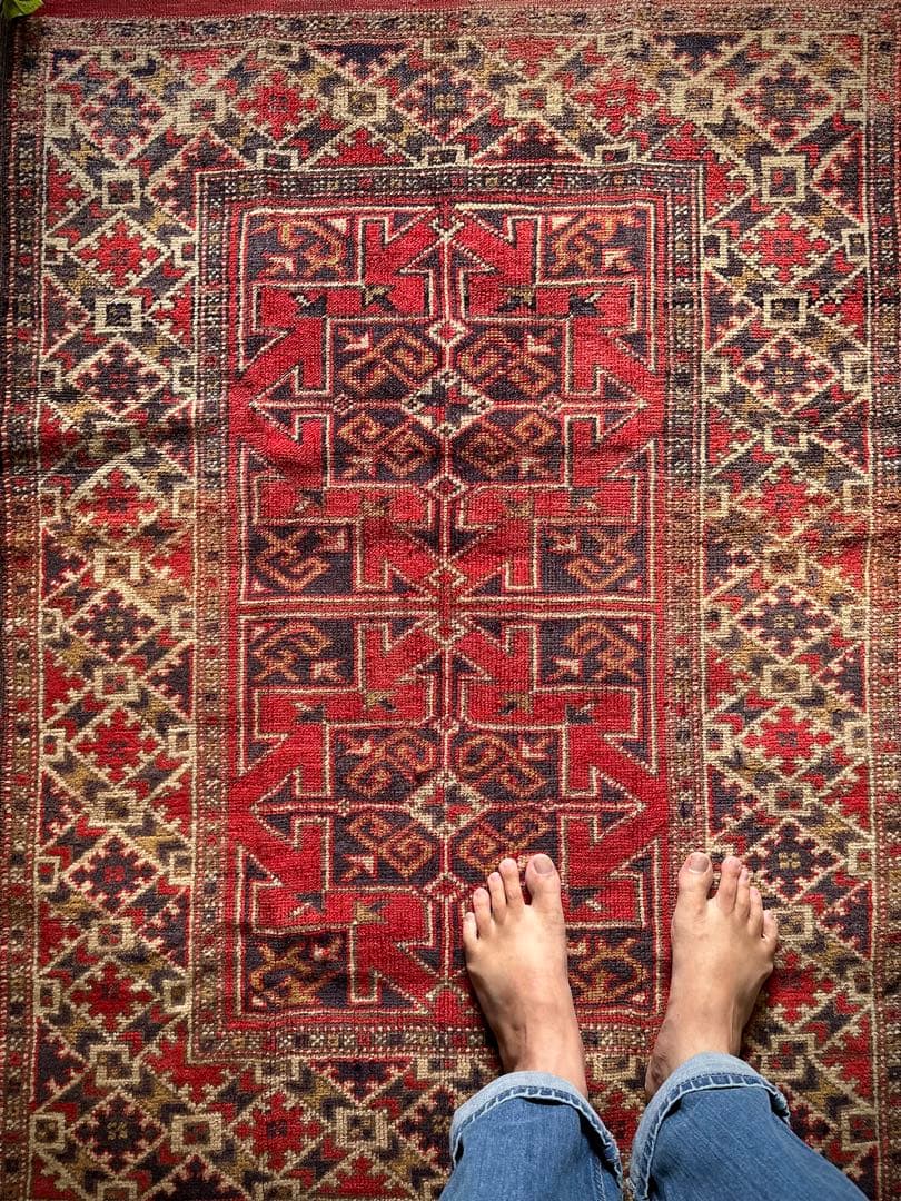 トライバルラグ　ヴィンテージラグ　コーカサスラグ　クルド族　プリミティブアート