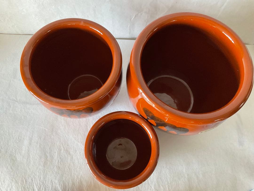 ★⭐︎久松窯 甕 飲食物容器 梅干し壺 1号＋3号＋4号 3点セット