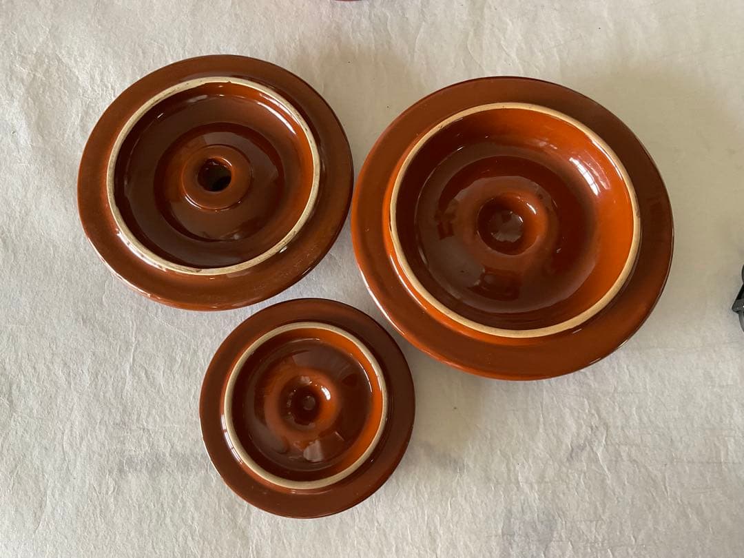 ★⭐︎久松窯 甕 飲食物容器 梅干し壺 1号＋3号＋4号 3点セット