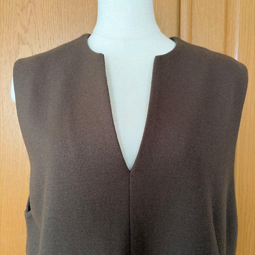 23区★今季物★ ウールミルドジャージー ボックスタック ジャンパースカート