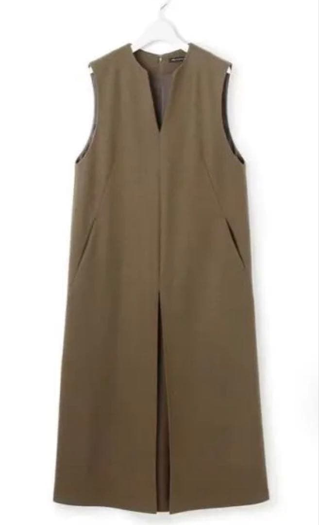 23区★今季物★ ウールミルドジャージー ボックスタック ジャンパースカート