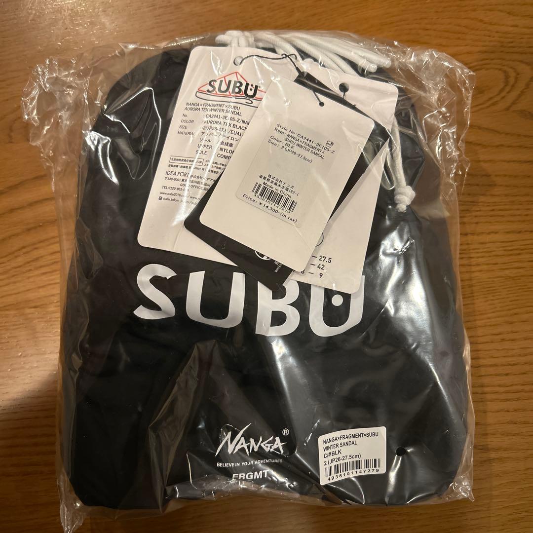 NANGA FRAGMENT SUBU WINTER SANDAL 黒 サイズ2