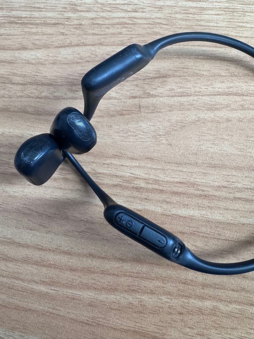 Shokz 骨伝導イヤホン ブラック　open run pro