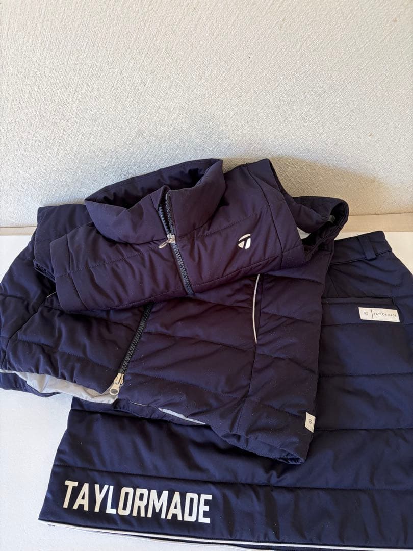 TaylorMade ネイビー 中綿ベスト&スカートセットアップ　L