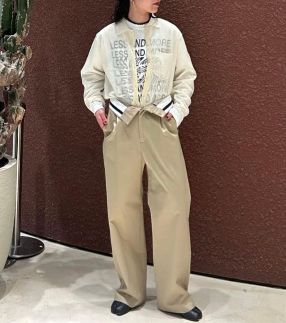 6(ROKU)コットン チノパンツ　マーベルパンツ　34