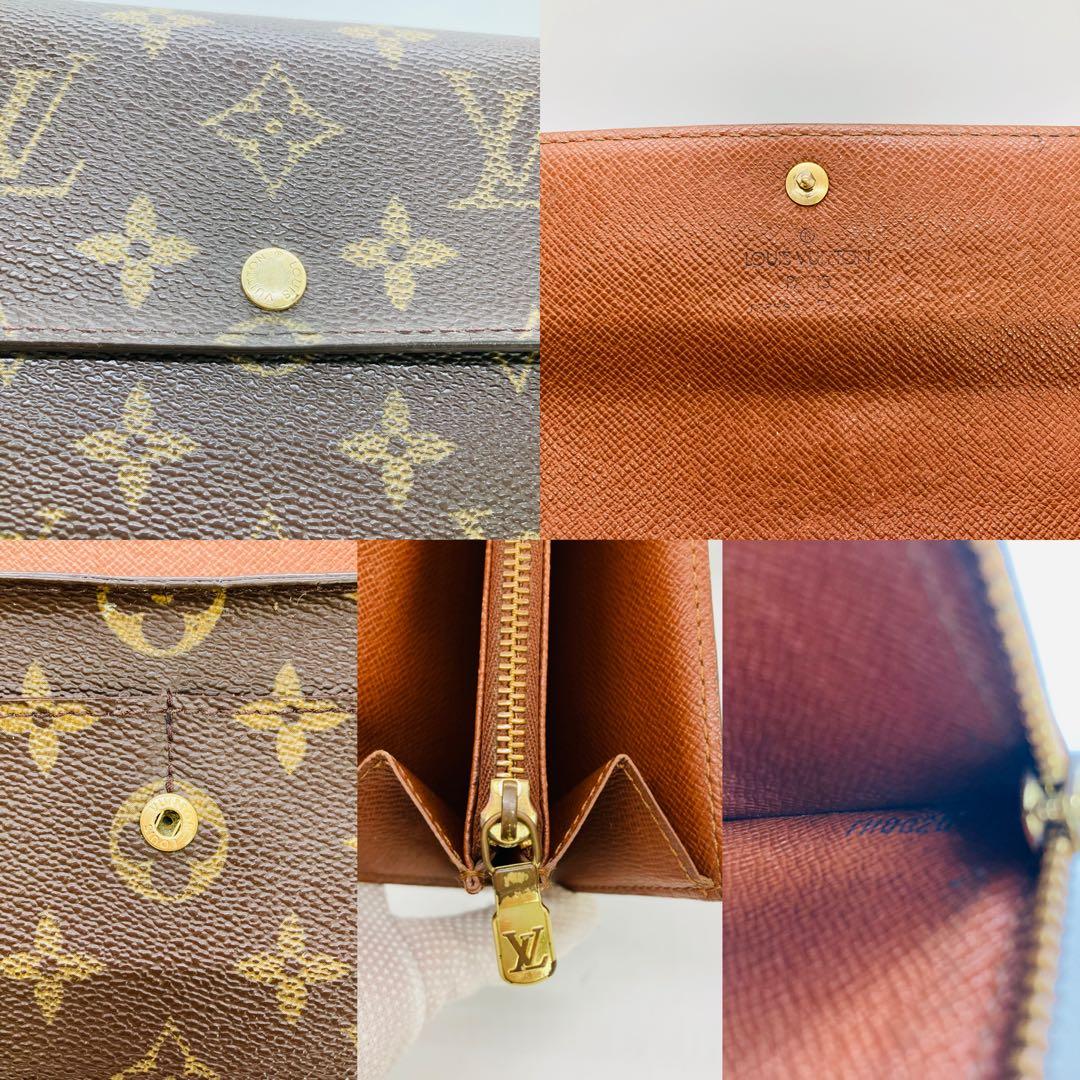 ルイヴィトン LOUIS VUITTON モノグラム 長財布 サラ A874