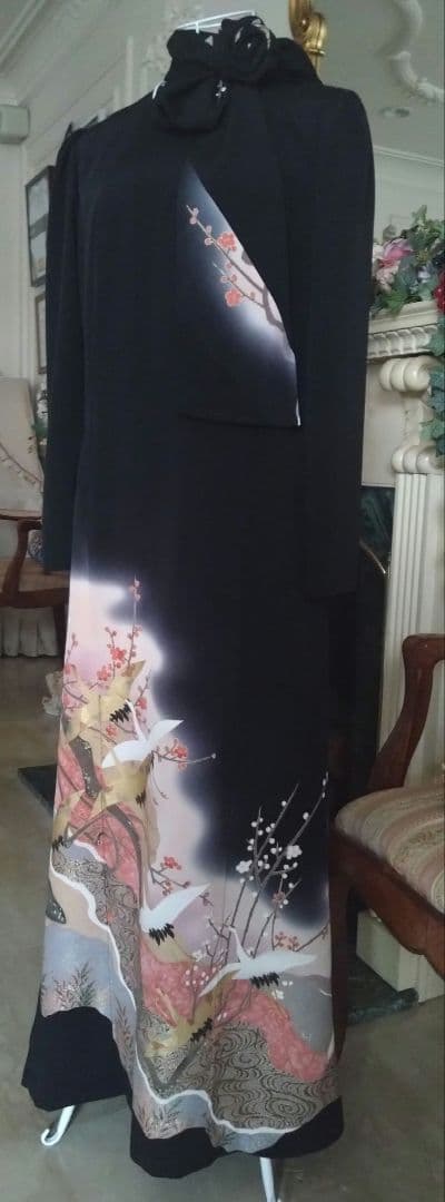 ③着物リメイク✨ М✨上品な留袖ドレス✨