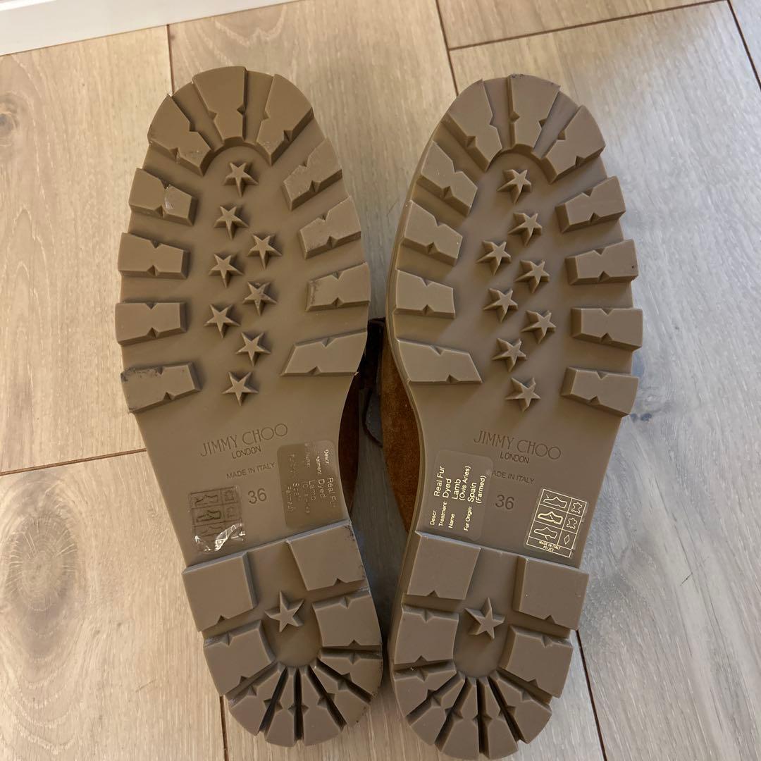 JIMMY CHOO ブラウン スエード ミュール