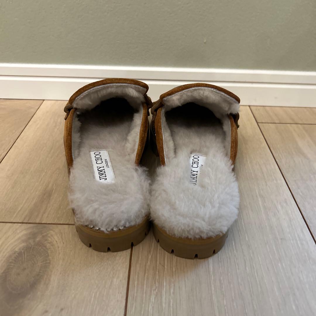 JIMMY CHOO ブラウン スエード ミュール