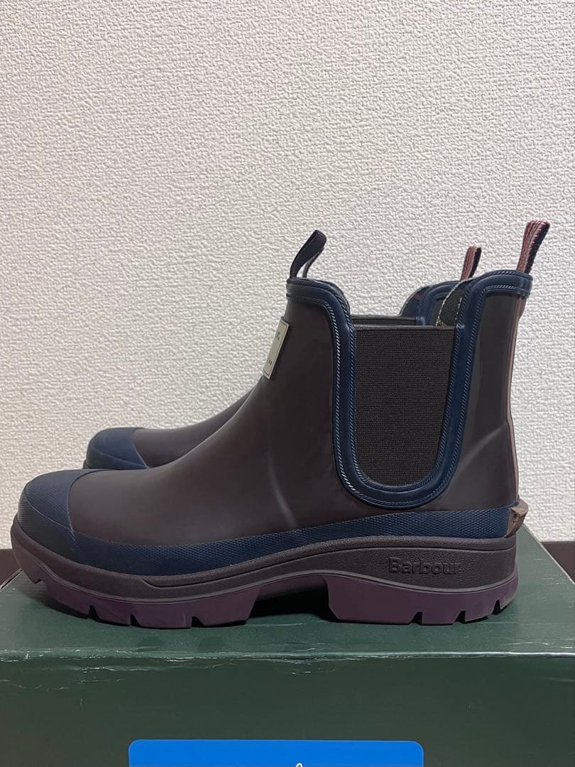 おっくん　PaulSmith×Barbour　コラボ レインブーツ　28