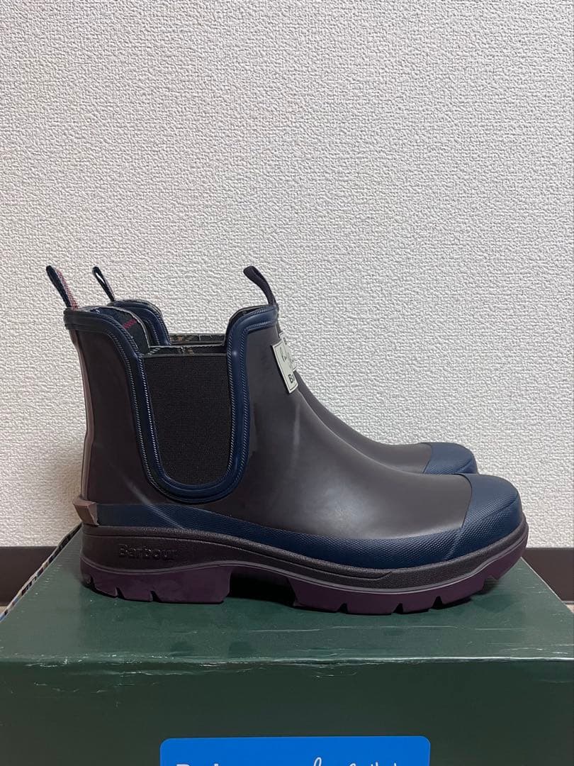 おっくん　PaulSmith×Barbour　コラボ レインブーツ　28
