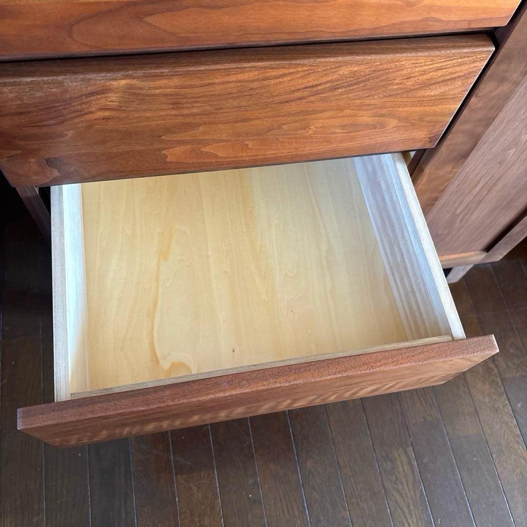 【美品】サイドボード スクエア ウォールナット 大川家具