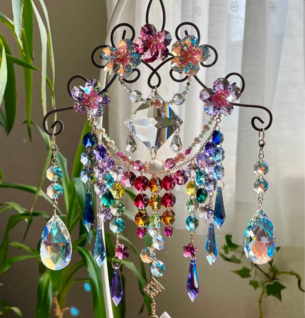 サンキャッチャー スワロフスキーオーナメントベル 現品限り✩.*˚さっちゃん様