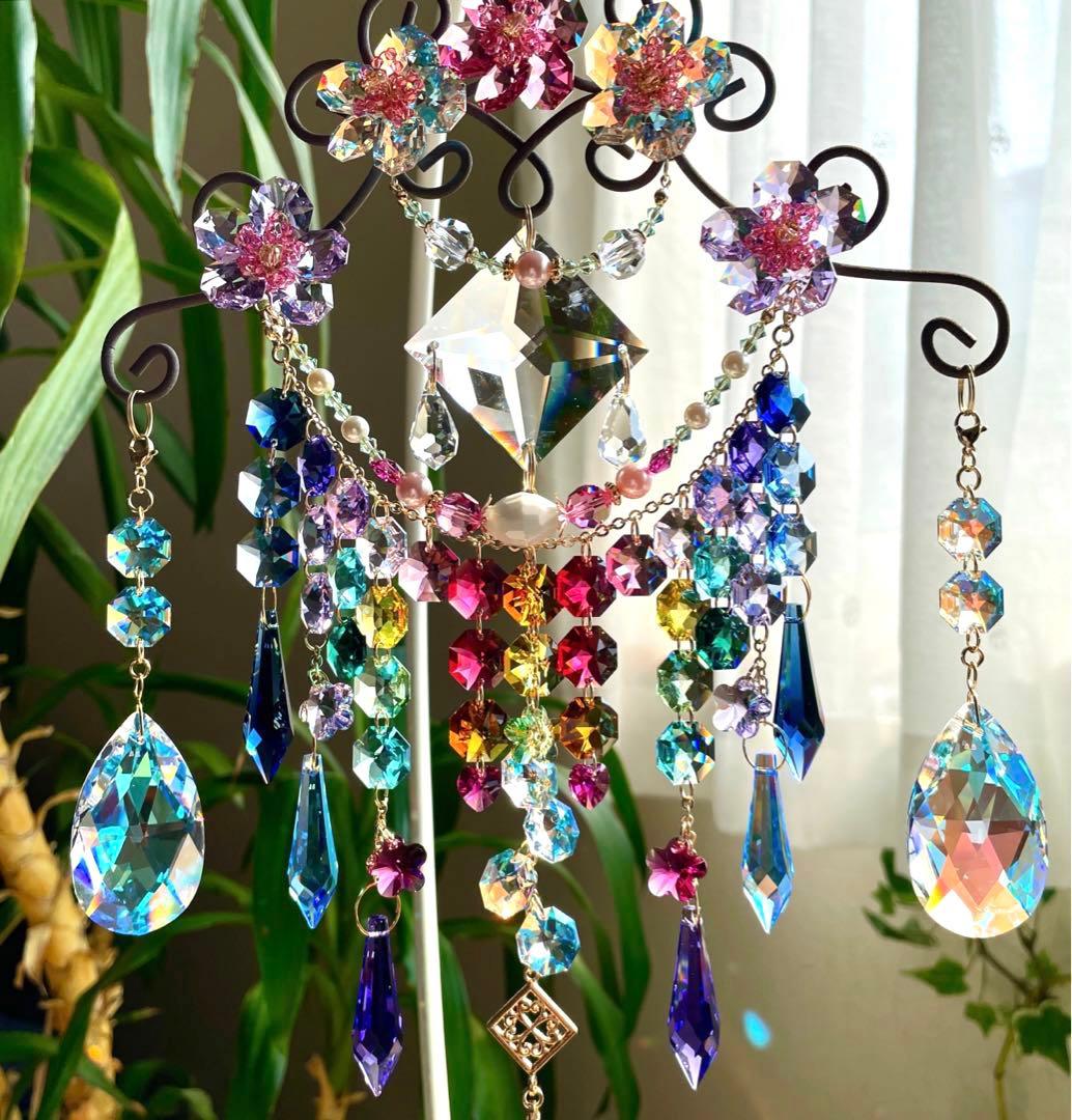 サンキャッチャー スワロフスキーオーナメントベル 現品限り✩.*˚さっちゃん様