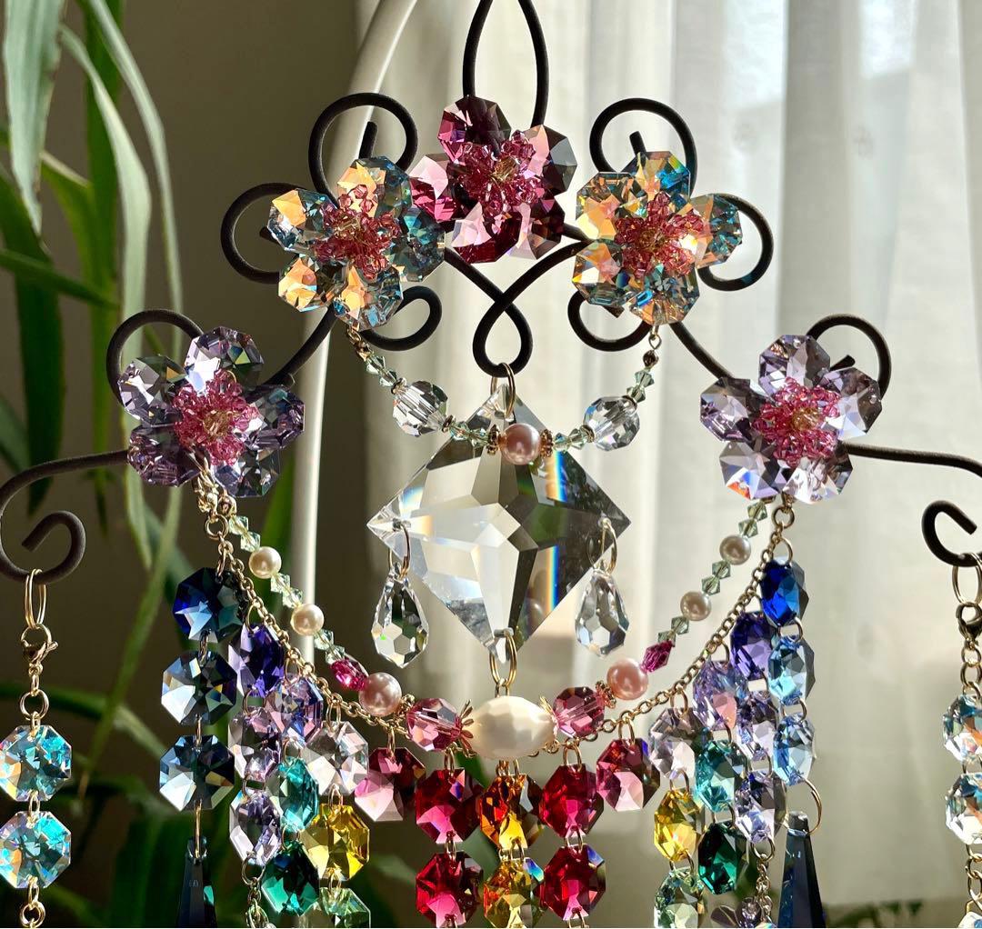 サンキャッチャー スワロフスキーオーナメントベル 現品限り✩.*˚さっちゃん様