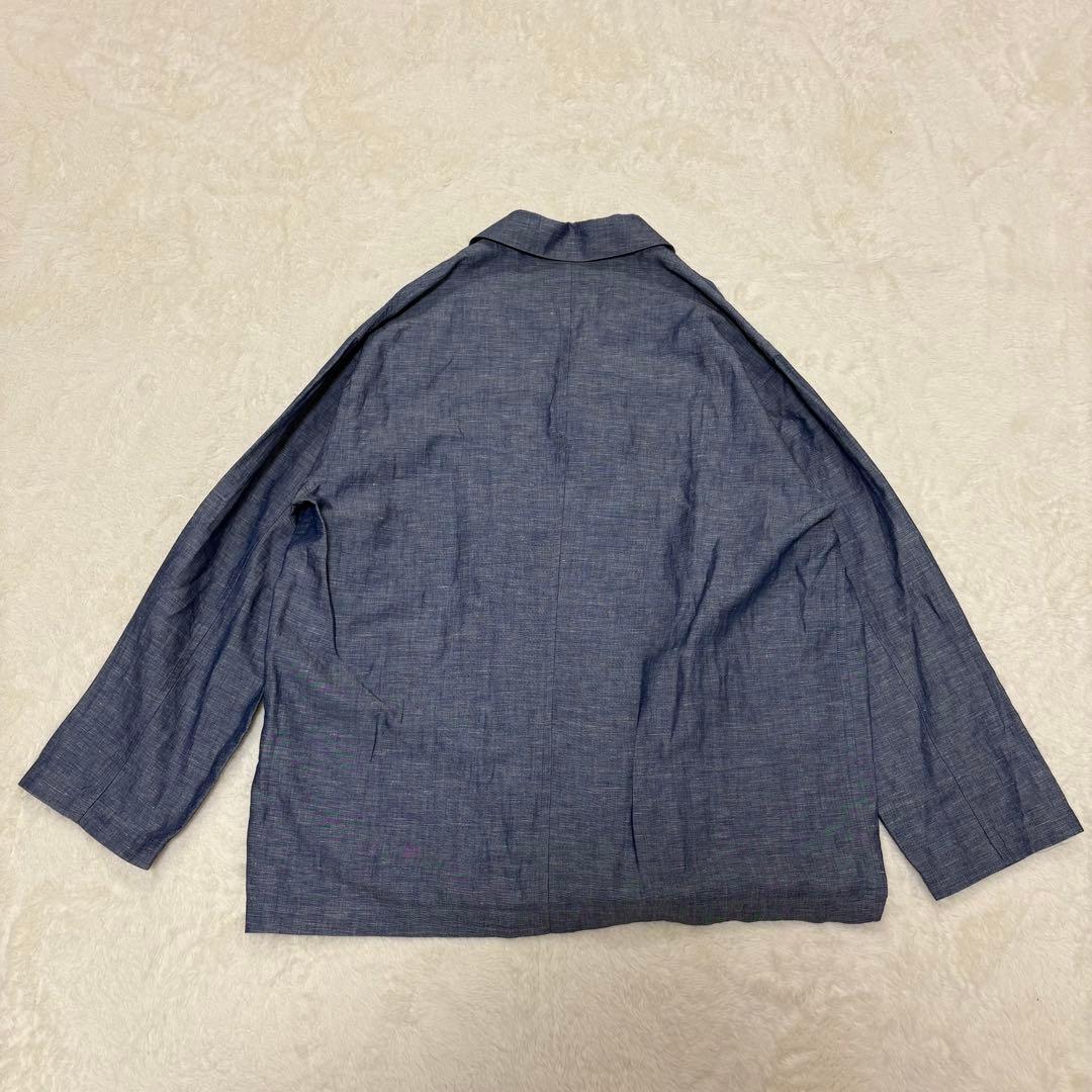 2024SS美品✨TOUJOURS インディゴ コットンリネンアトリエジャケット