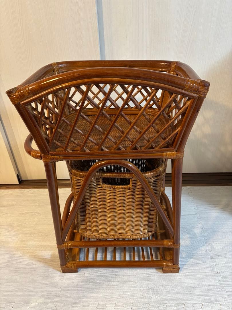 籐 脱衣かご ラタン