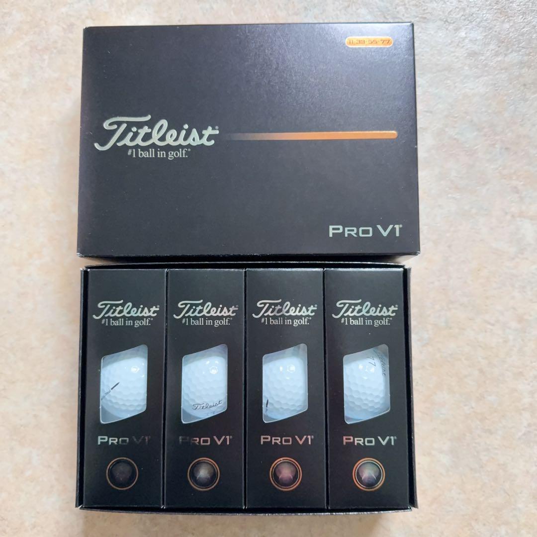 2025 TITLEISTタイトリストPROV1プロV1ダブルナンバー（3箱）