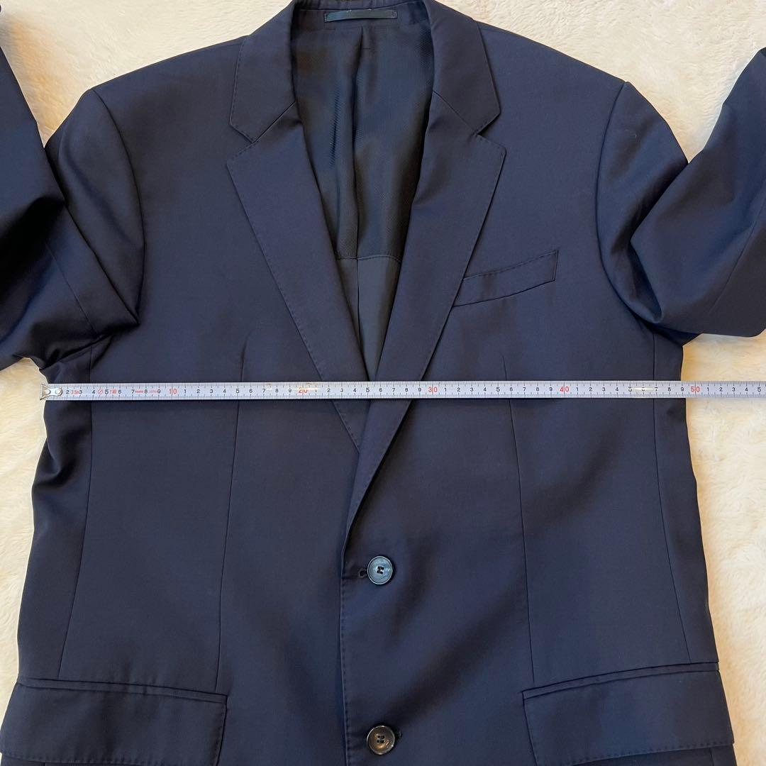 美品✨ヒューゴボス スーツ セットアップ 52 グアベロ Super120 紺
