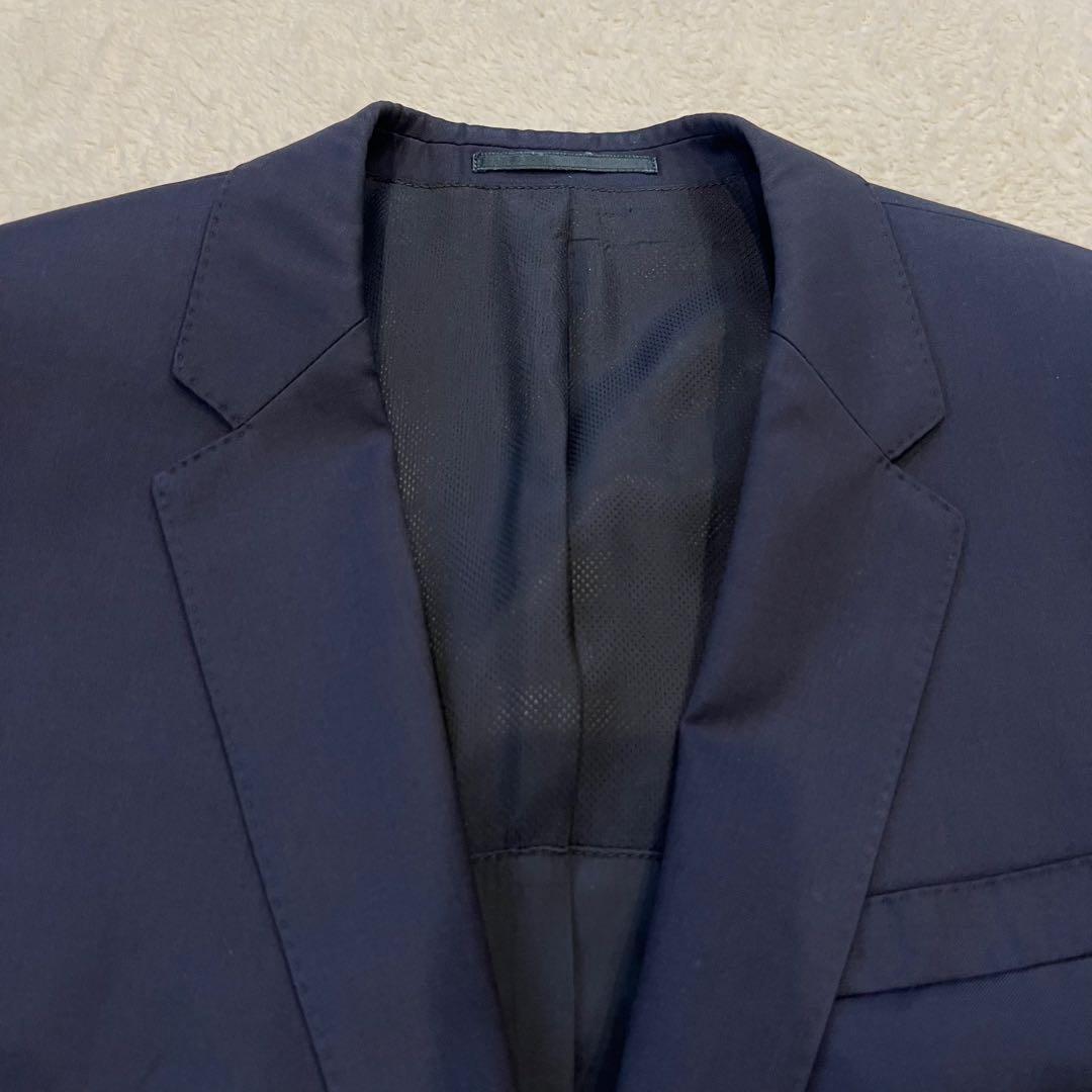 美品✨ヒューゴボス スーツ セットアップ 52 グアベロ Super120 紺