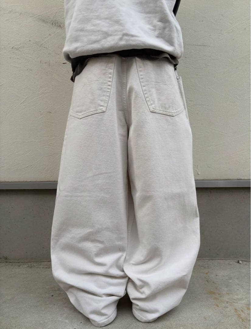 パンツ 90s AnchorBlue beyond baggy W40 greeny