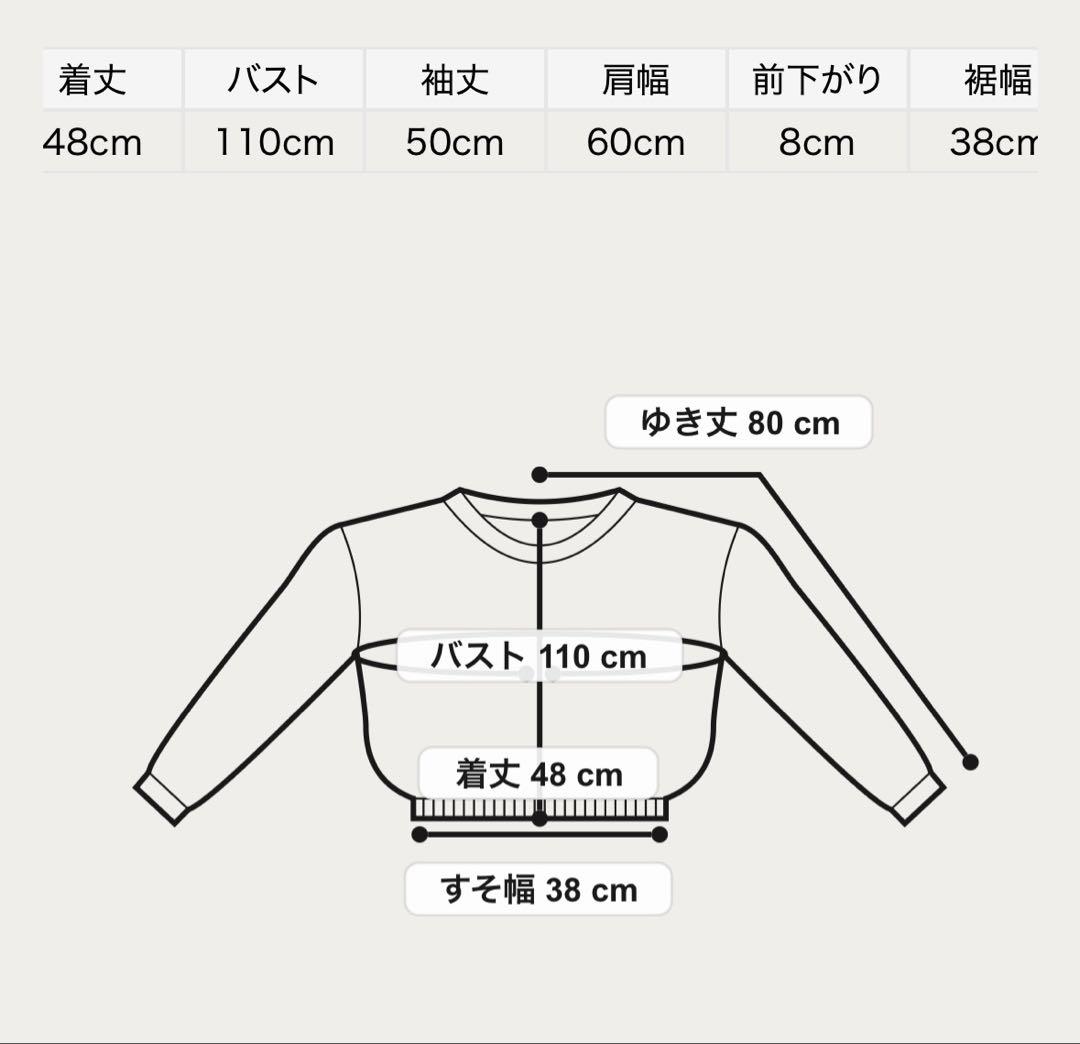 《新品タグ付き未使用》emmi ラメ裏毛ショートスウェットトップス