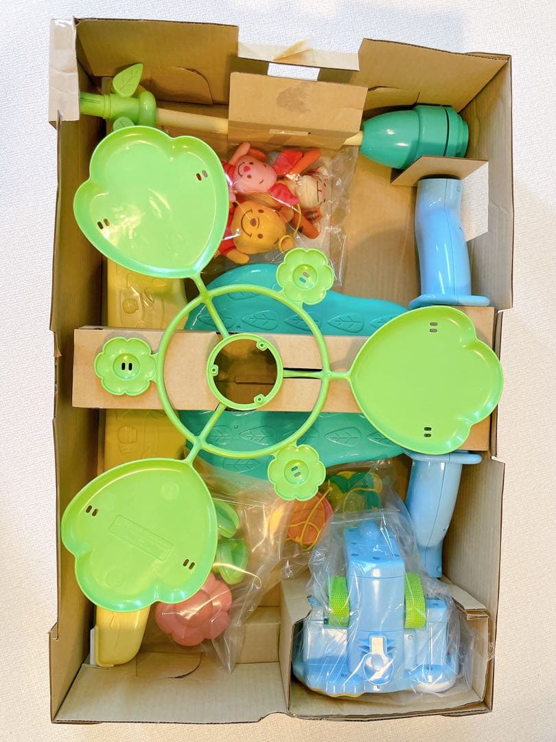 【美品送料無料】ディズニー 6WAYジムにへんしんメリー　プーメリー　可動