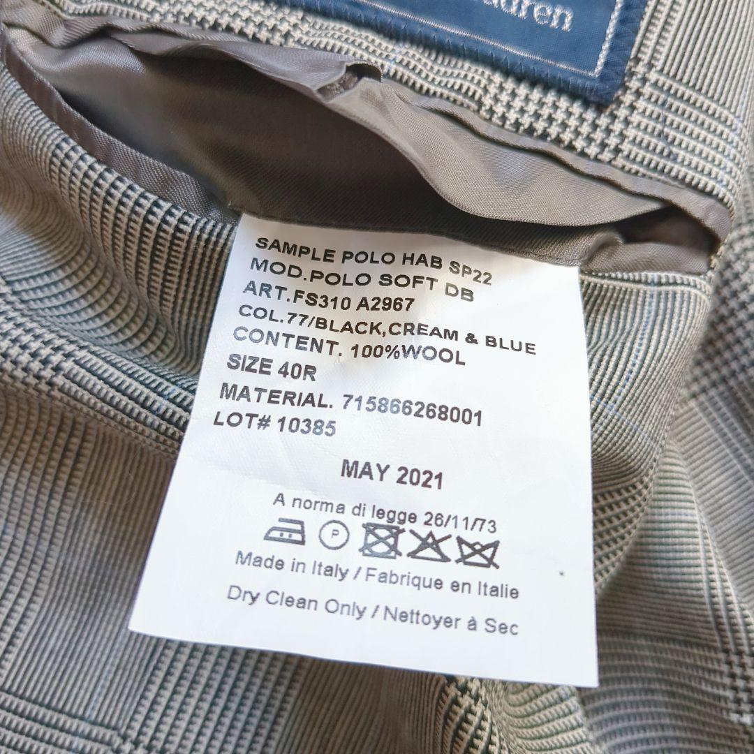 未使用 ラルフローレン ダブルブレストジャケット ピークドラペル 現行 40R