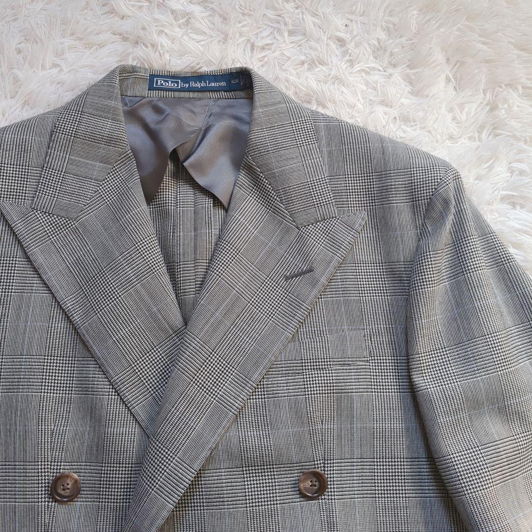 未使用 ラルフローレン ダブルブレストジャケット ピークドラペル 現行 40R