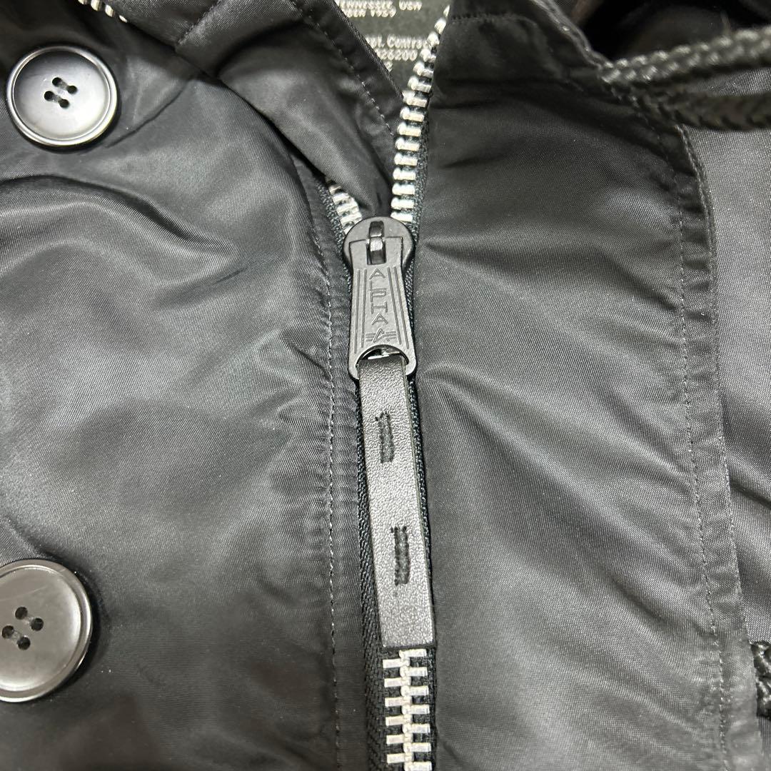 ♦︎極美品♦︎ALPHA INDUSTRIES ブラック ミリタリージャケット M