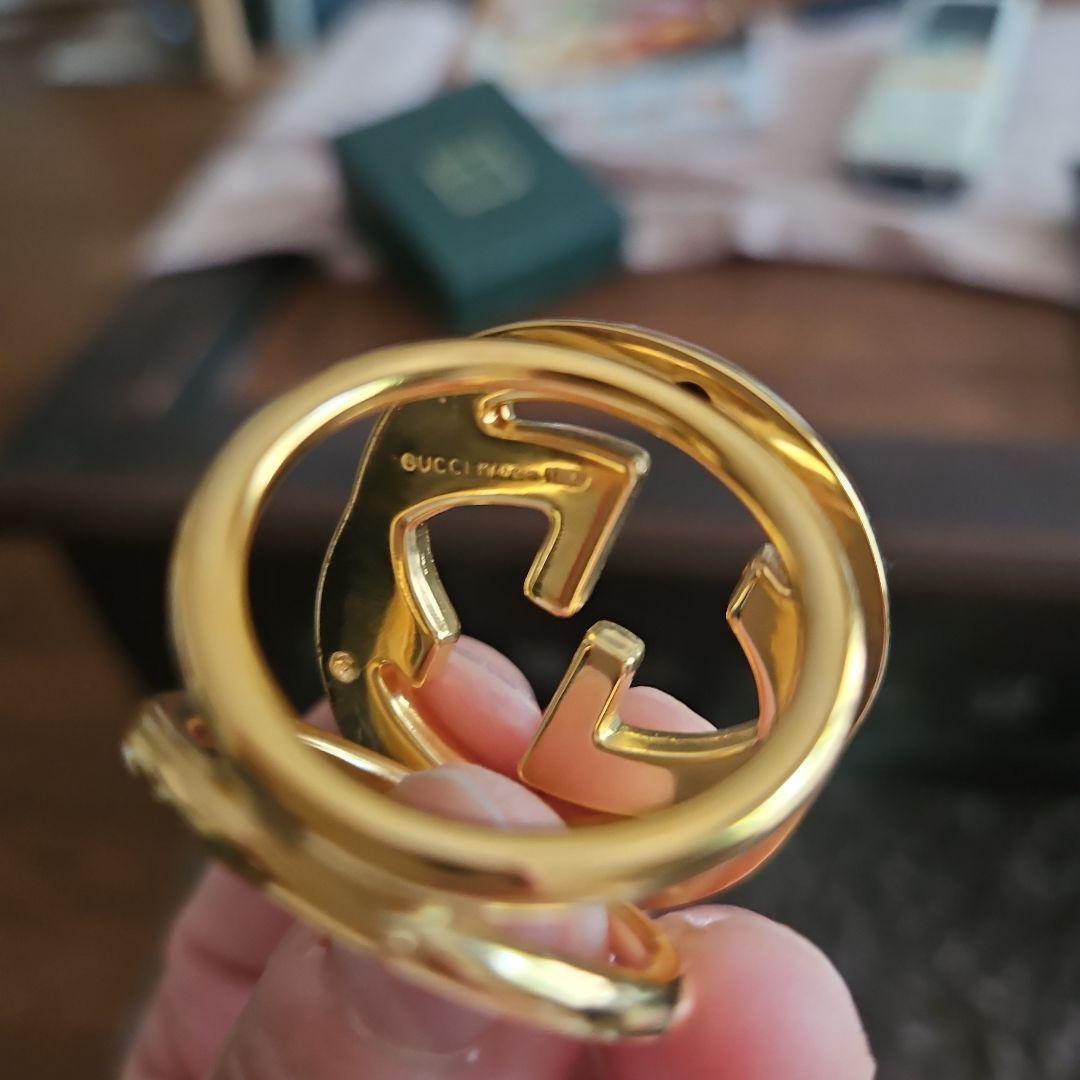 GUCCI ゴールド GGロゴスカーフリング