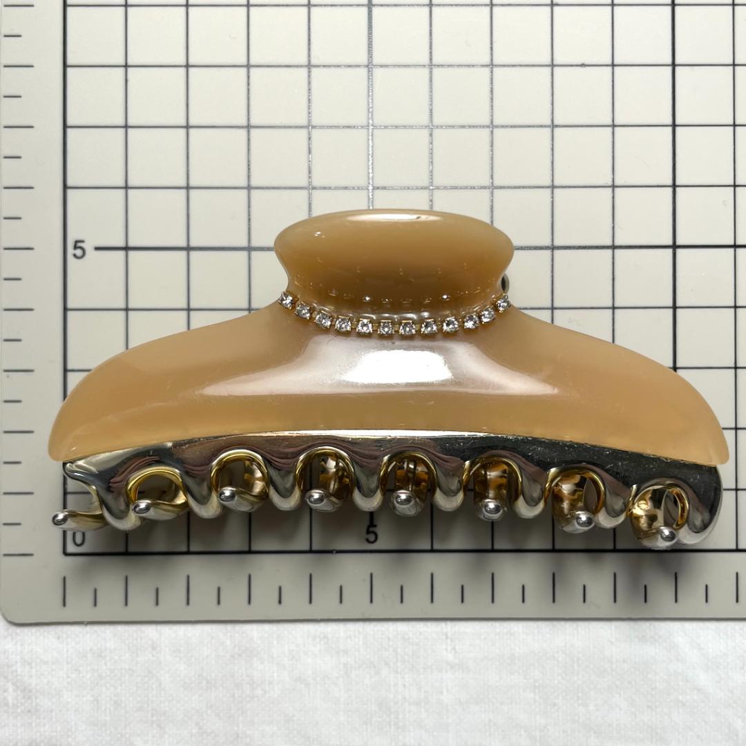 【訳アリ】acca アッカ ヘアクリップ 大 L ラージサイズ ベージュ 髪飾り