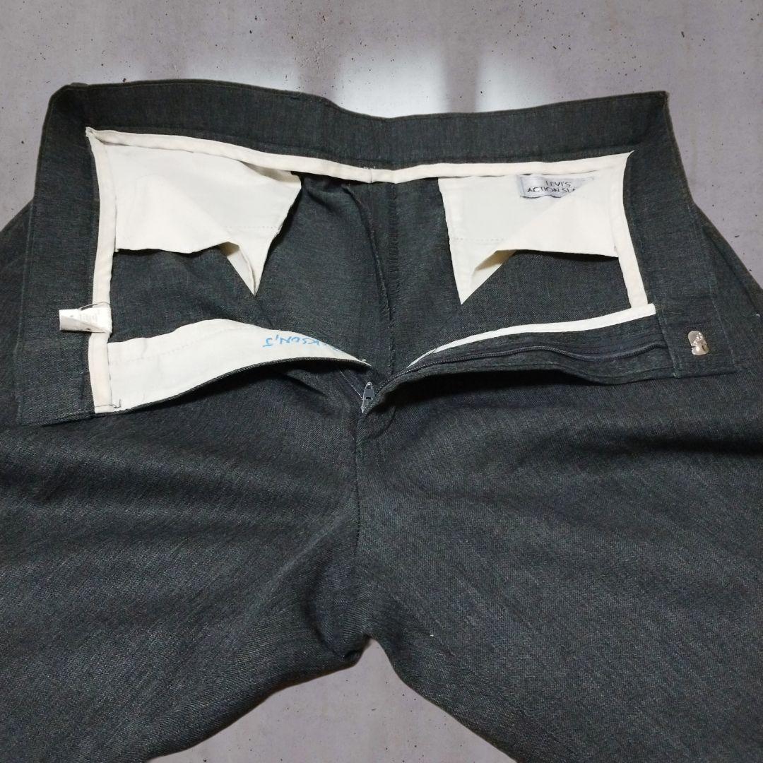 90s usa製 levis Action Slacks グレー w34 タロン